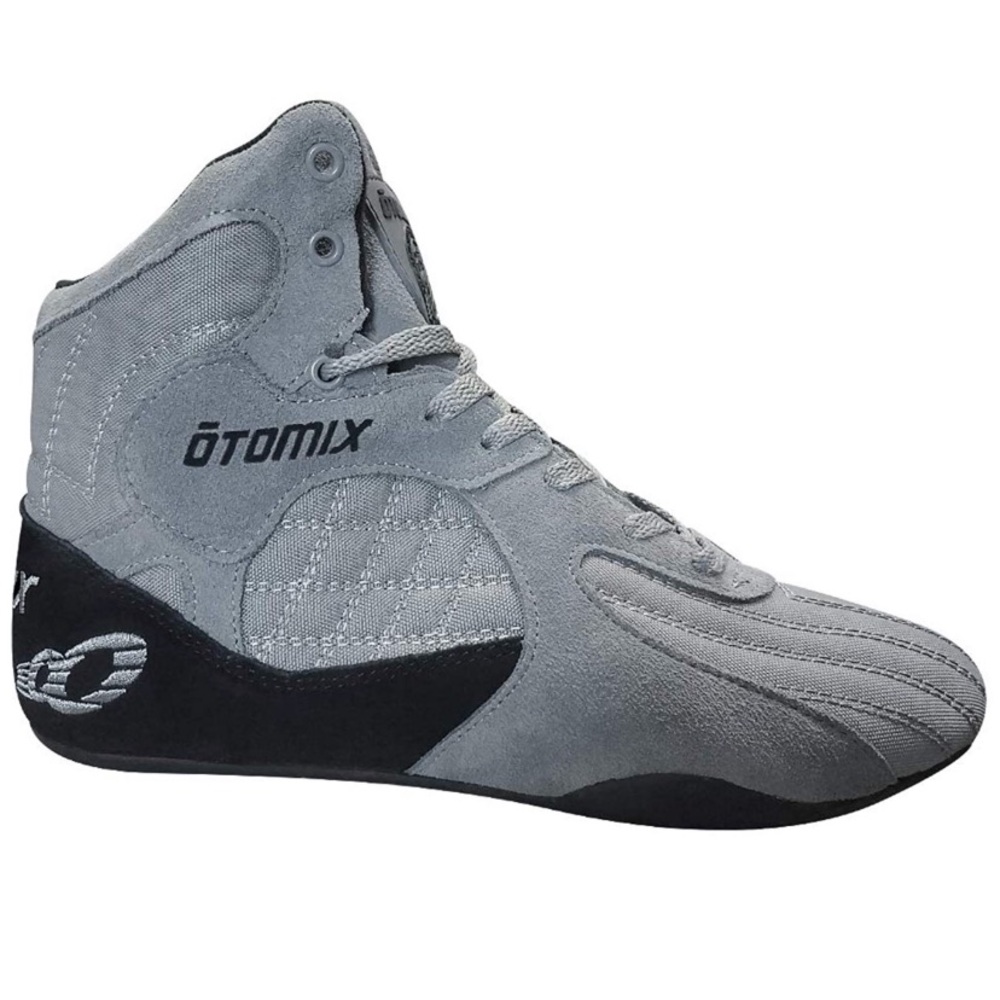 Gray gym shoes